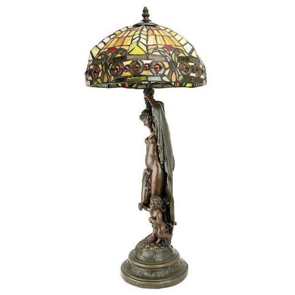 Lucina Goddess of Light Stained Glass Lamp Classical Roman Lighting